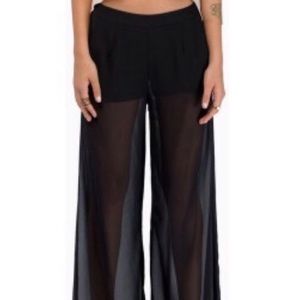 NWT Lucy Diamonds Black Shear Pants Size 1X